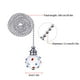 thumbnail image 5 of Bearachild 2 uds cadena de luz de ventilador extensión de cadena de tracción de acero inoxidable línea de bola de cristal colgante decorativa Iluminación novedosa Bearachild HA001256-00B, 5 of 6