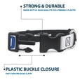 thumbnail image 4 of Buckle-Down Pet Collar, Dog Collar Plastic Buckle, You Mad Bro White Royal, 15 to 24 Inches 1.0 Inch Wide, 4 of 8