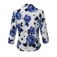 thumbnail image 3 of FashionOutfit Women's Stretch 3/4 Gathered Sleeve Open Blazer Jacket, 3 of 5