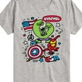 thumbnail image 3 of Marvel The Avengers - USA Sketch - Toddler And Youth Short Sleeve Graphic T-Shirt, 3 of 5