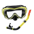 thumbnail image 1 of Máscara de buceo Perfecl equipo de snorkel para hombres y mujeres amarillo negro, 1 of 8