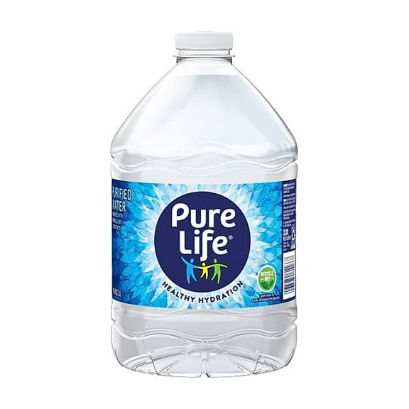 Pure Life Purified Water, 3-Liter, Plastic Bottled Water (6 Pack)
