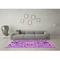 thumbnail image 3 of Ahgly Company Indoor Square Persian Purple Traditional Area Rugs, 7' Square, 3 of 4