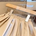 thumbnail image 6 of Staki Girls Uniform Skort Women Girls Thick Wool Fabric for Cold Weather Versatile Plaid Pleated Skirt 1-10Y(Beige,5-6 Years), 6 of 6