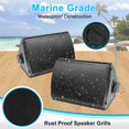 thumbnail image 3 of Altavoces Bluetooth Herdio de 6.5 pulgadas y 400 W, resistentes al agua, negros, 3 of 7