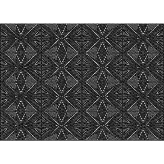 Ahgly Company Machine Washable Indoor Rectangle Transitional Carbon Gray Area Rugs, 2' x 3'