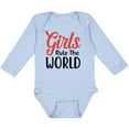 thumbnail image 3 of Inktastic Girls Rule the World Boys or Girls Long Sleeve Baby Bodysuit, 3 of 5