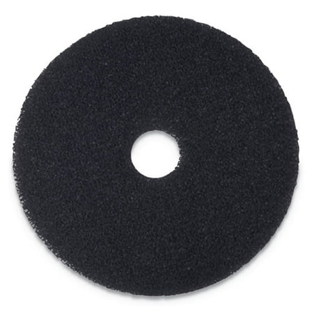 Stripping Floor Pads, 15" Diameter, Black, 5/carton | Bundle of 2 Cartons