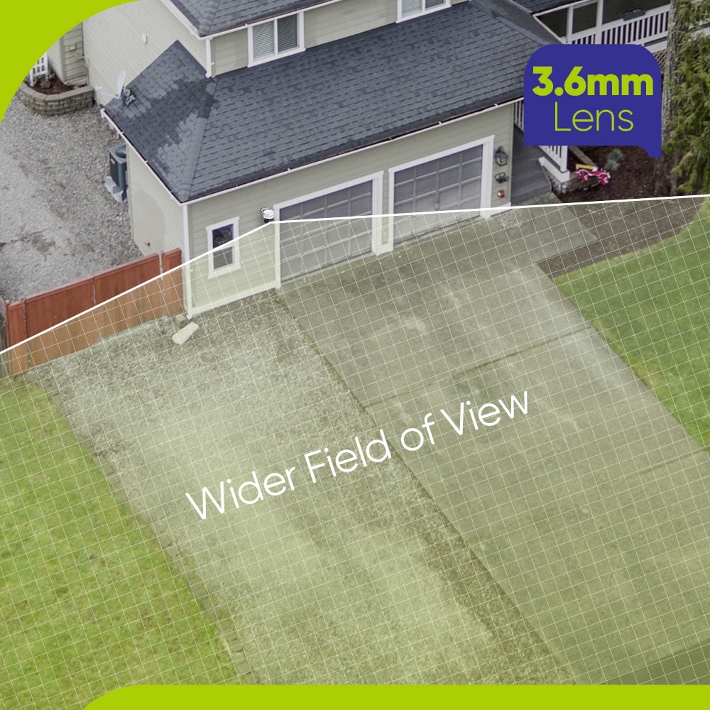 SANNCE Pan 350°, 100 ft 1080P Night Vision AHD PT Dome Security Camera