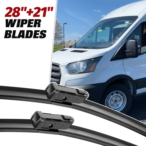 28" 21" Windshield Wiper Blades Replacement for 2015 - 2021 FORD TRANSIT-150, 2015 - 2021 FORD TRANSIT-250, 2015 - 2021 FORD TRANSIT-350