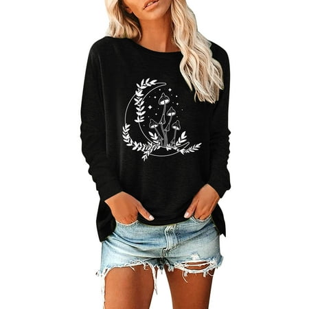 

Women Casual Loose Printing Long Sleeve Tops Blouse Round Neck Casual Tee Tunic Shirts Snow Long Sleeve Shirts Women Short Shirt Short Sleeve Scrub Jackets Stripes Tee And Shirts Women Short Sleeve