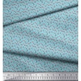 thumbnail image 2 of Soimoi Crepe Silk Fabric Poker Card Symbol & Check Print Fabric by The Yard 42 Inch Wide, 2 of 3