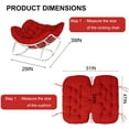 thumbnail image 2 of Outdoor Rocking Chair Cushions 6.3" Thick, Waterproof Papasan Chair Cushion, Fade-Resistant Patio Egg Lounge Chair Cushions for Indoor Outdoor Garden, Porch, Balcony, 2 of 7