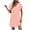 Pink A, variant on LOVZFMLL Summer Dresses for Women Casual Loose T-Shirt Shift Dress V Neck Cap Short Sleeve Solid Basic Daily Outfits Wine S