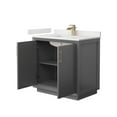 thumbnail image 5 of Wyndham Collection WCF414136SLGWQUNSMXX Strada 36" Free Standing Single Basin Vanity Set -, 5 of 7