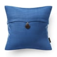 thumbnail image 2 of Phantoscope Farmhouse Button Series Outdoor Decorative Throw Pillow, 18" x 18", Blue, 2 Pack, 2 of 2