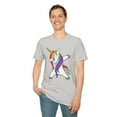 thumbnail image 6 of Unicorn Dabbing, Gildan Unisex Softstyle T-Shirt, Funny Graphic Tee, S-3XL, 6 of 6