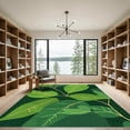 thumbnail image 2 of ODIKA 6'x9' Machine Washable Non-Slip Area Rug, Abstract Green High Traffic Rug with Pad, Green, 1050403, 2 of 8