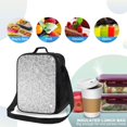 thumbnail image 4 of Lsque Silver Mosaic Lunch Bag Lunch Box for Women Men Reusable Insulated Lunch Tote Bag,Leakproof Thermal Cooler Sack Food Handbags Case High Capacity, 4 of 9