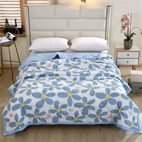 1* (150*200Cm) Air-Conditioning Quilt Ice Blankets for Hot Sleepers Ice Blanket for All Season Lightweight Summer Cotton Cooler Quilt for Hot Sleepers and Night Arc Chill Keep Cool Twin Size Soft