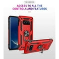 thumbnail image 5 of Design for Samsung S10E Case Military Grade Heavy Duty Armor Rugged Dual Layer Full Body Shockproof Screen Camera Protection Built-in Ring Kickstand Magnetic Hard Back Case for Men Red, 5 of 9