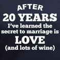thumbnail image 3 of CafePress - 20 Years Of Love And Wine T Shirt - Women's V-Neck Dark T-Shirt, 3 of 4