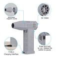 thumbnail image 5 of Mini ventilador Turbo Jet, potente soplador con ventilador de conducto de alta velocidad, nuevo soplador inalámbrico portátil 2024 para limpieza del polvo del coche (gris), 5 of 5
