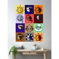 thumbnail image 2 of Sun And Moon Show Gang Poster Wall Art, Modern Wall Decor, 12x18 UNFRAMED, 2 of 3