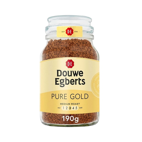 Douwe Egberts Pure Gold Instant Coffee, Medium Roast, 7.05-Ounce, 200G (Packagin