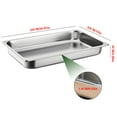 thumbnail image 6 of Full Size Steam Table Pans,6-Pack 20.87*13*2.36inch Restaurant Steam Table Pans Commercial, Hotel Pan Made of Stainless Steel, 6 of 12
