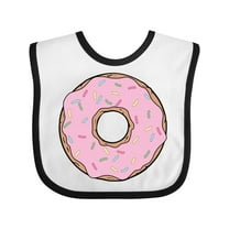 Inktastic Pink Donut with Sprinkles Boys or Girls Baby Bib