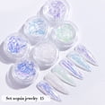 thumbnail image 1 of Fiudx Juego de Parches de Lentejuelas para Decoración de Uñas con Forma de Corazón, Dorados y Brillantes., 1 of 2