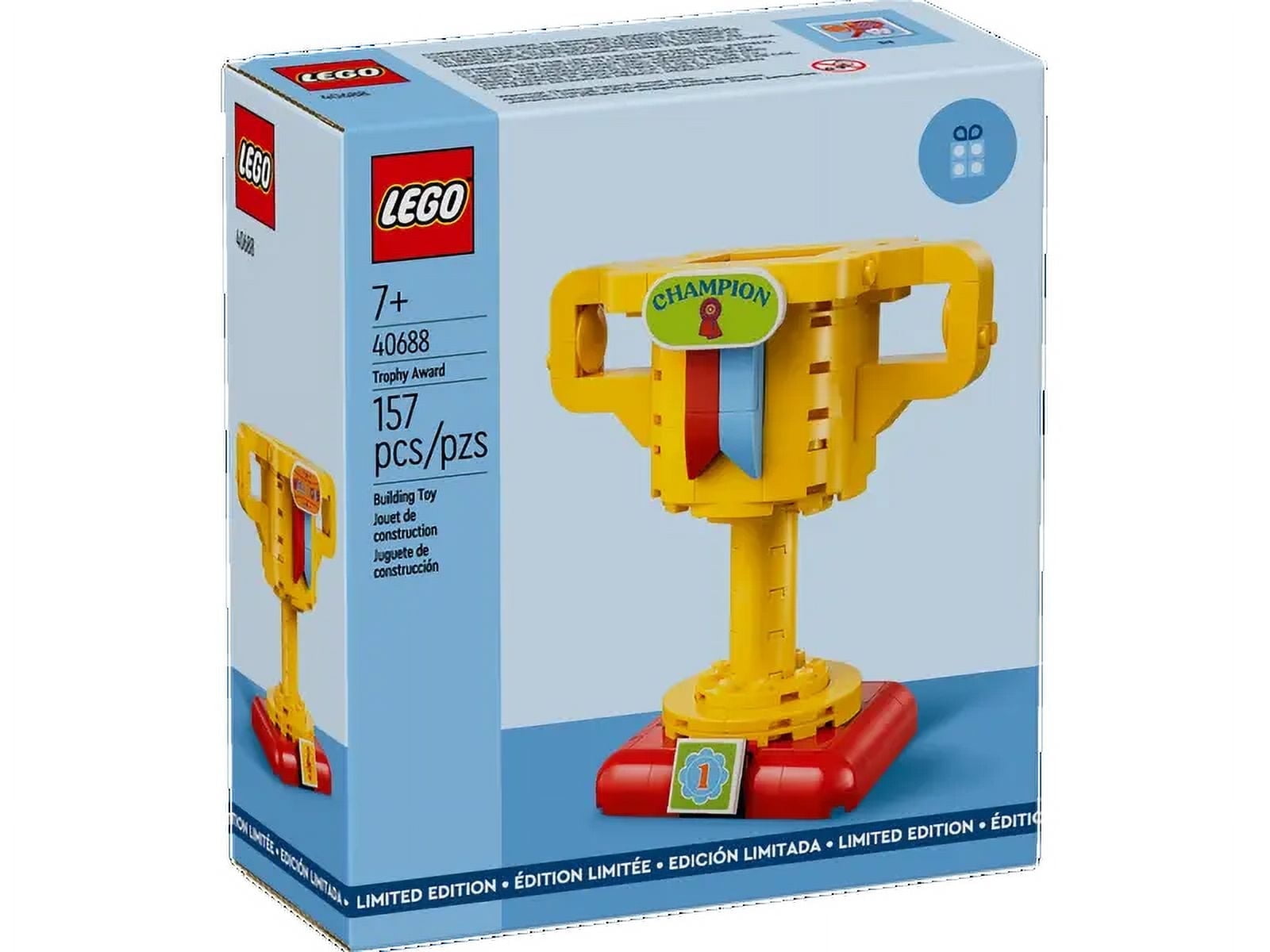 LEGO Classic Trophy Set 40385, Colorful Construction Kit with