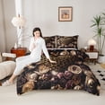 thumbnail image 4 of Castle Fairy Vintage Love Heart Full Size Comforter Sets,Romantic Floral Rose Bedding Sets, 4 of 8