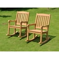 thumbnail image 3 of WholesaleTeak Outdoor Patio Grade-A Teak Wood Devon Rocker / Rocking Arm Chair (Cushion not included) #WMRKDV, 3 of 3