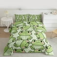 thumbnail image 2 of Manfei Cute Frog Bedding Comforter Set,Rustic Wild Animal Twin Comforter Sets,Cartoon Frog Bedding Set For Kids,Luxury Bedroom Decor Reversible,2-Piece, 2 of 8
