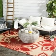 thumbnail image 2 of Safavieh Courtyard Collection Indoor/ Outdoor Area Rug-Color:Creme/Red,Shape:Medium Rectangle,Size:9' 6''L x 6' 7''W, 2 of 3