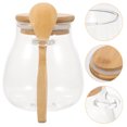 thumbnail image 3 of Glass Storage Jar with Sealed Lid Clear Glass Food Storage Canister Tea Coffee Jar with Spoon, 3 of 8