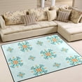 thumbnail image 2 of Dreamtimes Lightweight Carpet Mats, 5'3" x 4' Area Soft Rugs, Floor Mat Rug Home Decoration for Kids Room Living Room, 63"x 48" Ethnic Mayan Symbol Motifs, 2 of 6