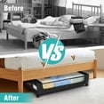 thumbnail image 3 of Under Bed Storage with Wheels, Under Bed Storage Containers, Under the Bed Storage Organizer with Clear Lids - Rolling Drawers & Bins for Clothes,Shoes,Toys, 2-Pack (Black), 3 of 8