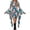 Light Blue 05, variant on Karymi Easter Dresses for Women Halloween Print Bodycon Mini Dress, Crew Neck Flare Irregular Long Bell Sleeve Halloween Party Costume Dress Spring Dresses for Women