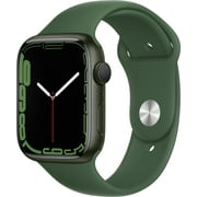 Restored Apple Watch Series 7 (GPS, 45mm) - Green Aluminum Case - Clover Sport Band (Refurbished)