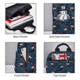 thumbnail image 4 of Naloa Christmas Dachshund Print Lightweight DayBackpack Suitable for school, work, shopping, travel, etc., 4 of 5