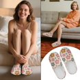 thumbnail image 6 of Chaqlin Classic Flowers Women's Cozy Slipper Socks Soft Plush Fuzzy Warm Non-Slip Skid-Resistant Sole Lightweight Comfortable For Home, 6 of 7