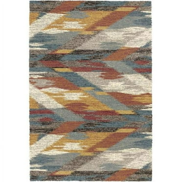23063 Mehari Collection 7.10 x 11.2 in. Contemporary Rectangle Rug, Multi Color