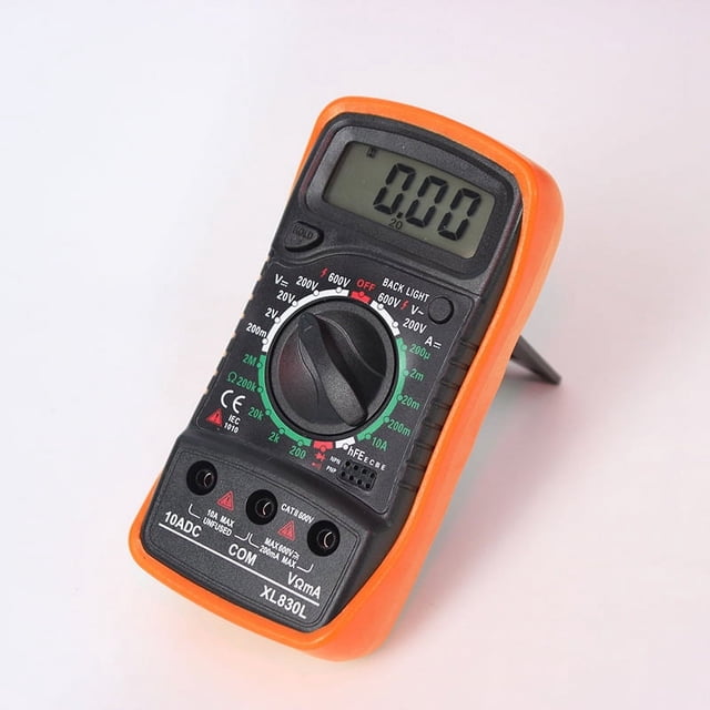 Prueba de voltios Multímetro digital Voltímetro Amperímetro Medidor de CA CC OHM para bricolaje
