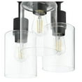 thumbnail image 4 of Hampton Bay Sutton Place 14 in. 3-Light Matte Black Flush Mount, Farmhouse Ceiling Light, 4 of 8