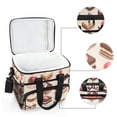 thumbnail image 6 of FORMRS Insulated Cooler Bag 24 Cans Capacity Soft Leakproof Lunch Box with Side Pockets, Cute Chocolate Cakes, 6 of 7