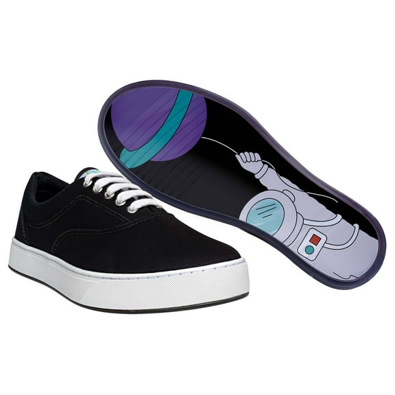 MaCae Unisex Canvas Lace Up Fashion Shoe With Unique Sole, Footwear, Canvas Shoes, Summer Shoes, Fashion Sneakers, Casual Sneakers, Comfy Sneakers - Black/Astronaut, 10M/11W