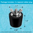 thumbnail image 3 of Tapón de invierno para agujeros de piscina, paquete de 2 tapones de expansión de invierno de 0,85 pulgadas -1 pulgadas para líneas de retorno de skimmer de piscina limpias, 3 of 5